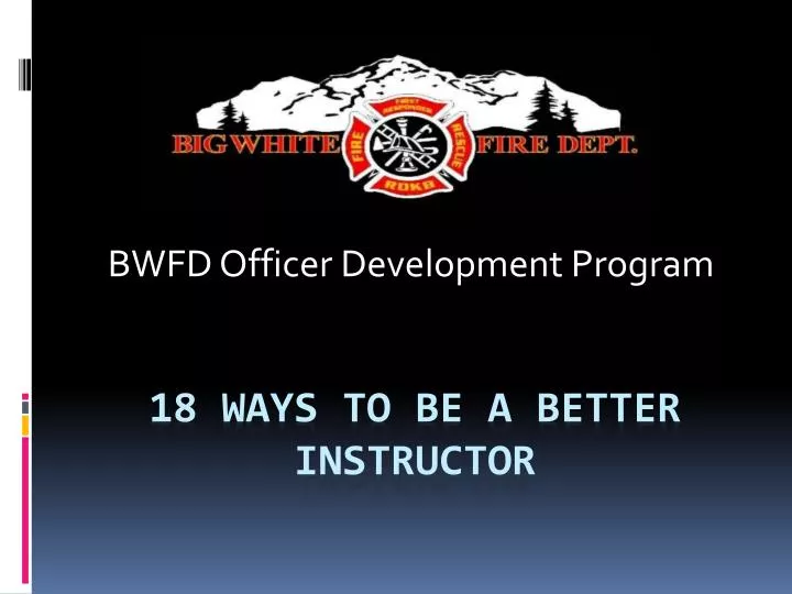 bwfd officer development program