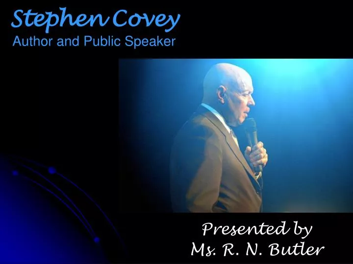 stephen covey author and public speaker
