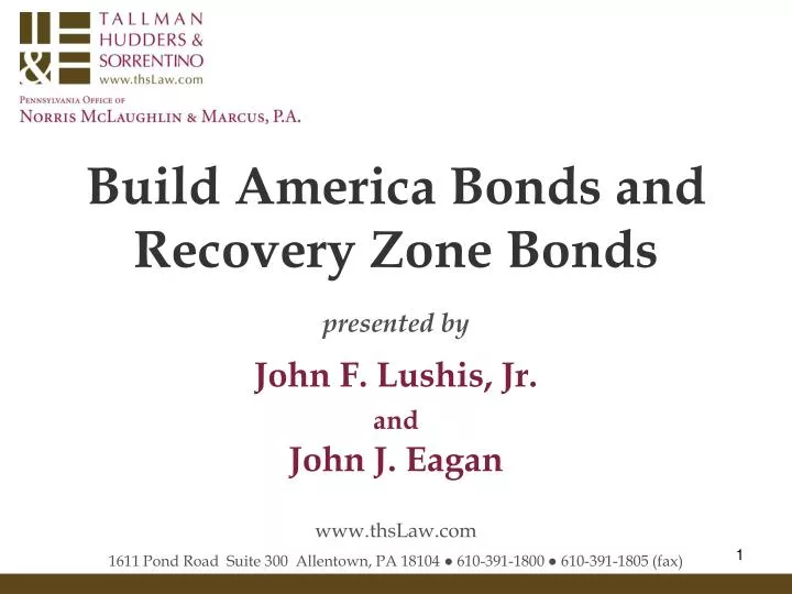 build america bonds and recovery zone bonds