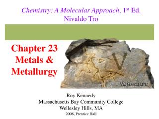 Chapter 23 Metals &amp; Metallurgy