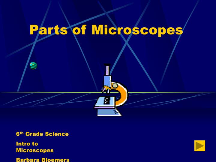 parts of microscopes