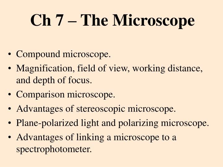 ch 7 the microscope