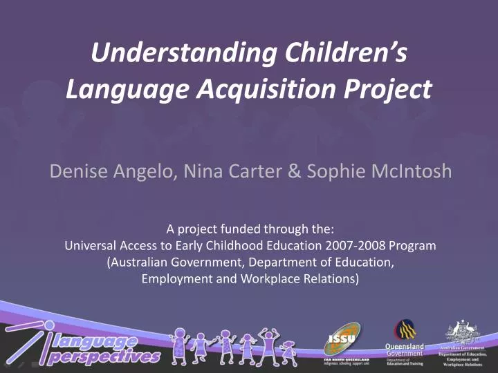 understanding children s language acquisition project