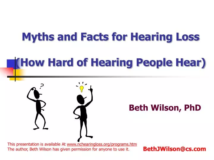 myths and facts for hearing loss how hard of hearing people hear