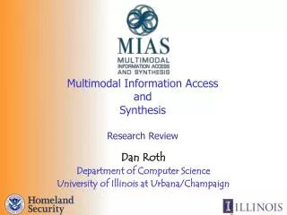 Multimodal Information Access and Synthesis Research Review