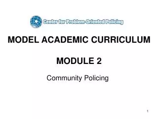 MODEL ACADEMIC CURRICULUM MODULE 2