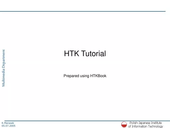 htk tutorial