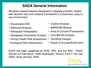 SADA General Information