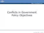 Conflicts in Government Policy Objectives - slide 1