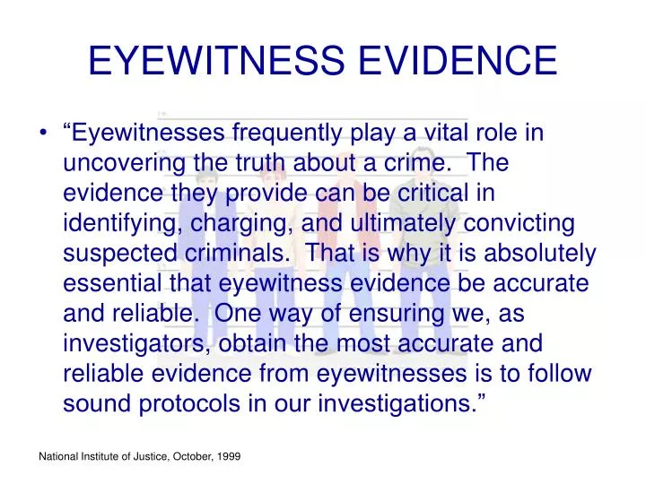 eyewitness evidence