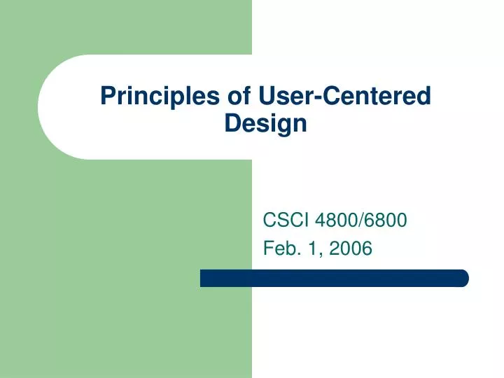 principles of user centered design