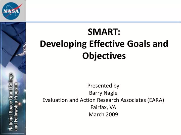 smart developing effective goals and objectives