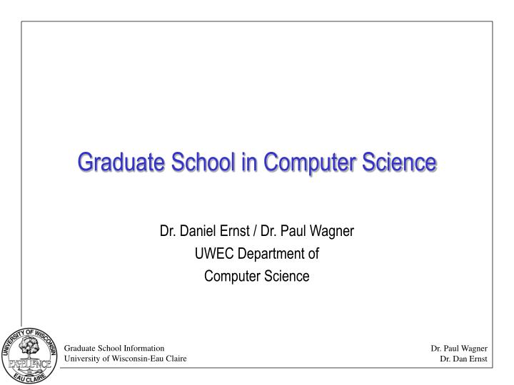graduate school in computer science