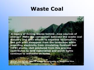 Waste Coal