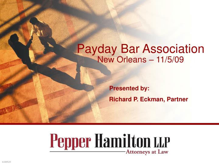 payday bar association new orleans 11 5 09