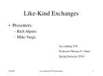Like-Kind Exchanges - slide 1