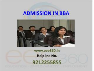 Admission in BBA