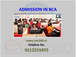 Admission in BCA