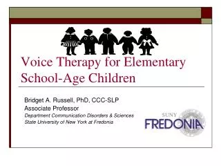 Voice Therapy for Elementary School-Age Children