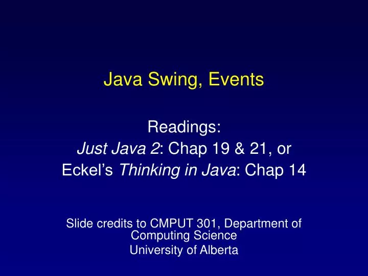 java swing events