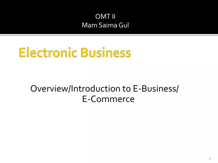 electronic business