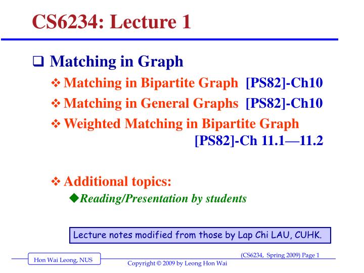 cs6234 lecture 1