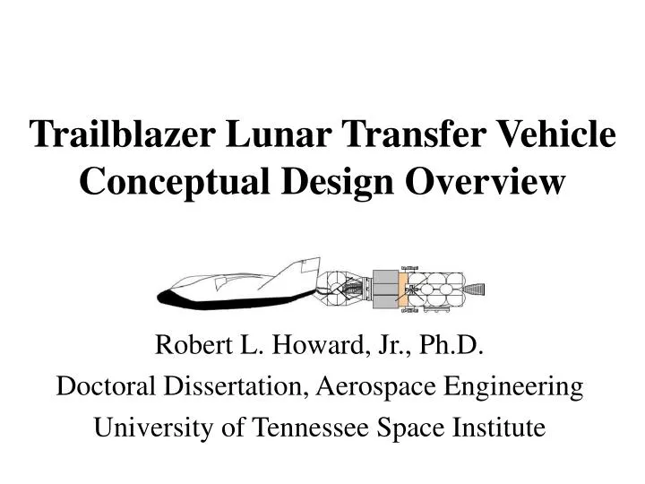 trailblazer lunar transfer vehicle conceptual design overview