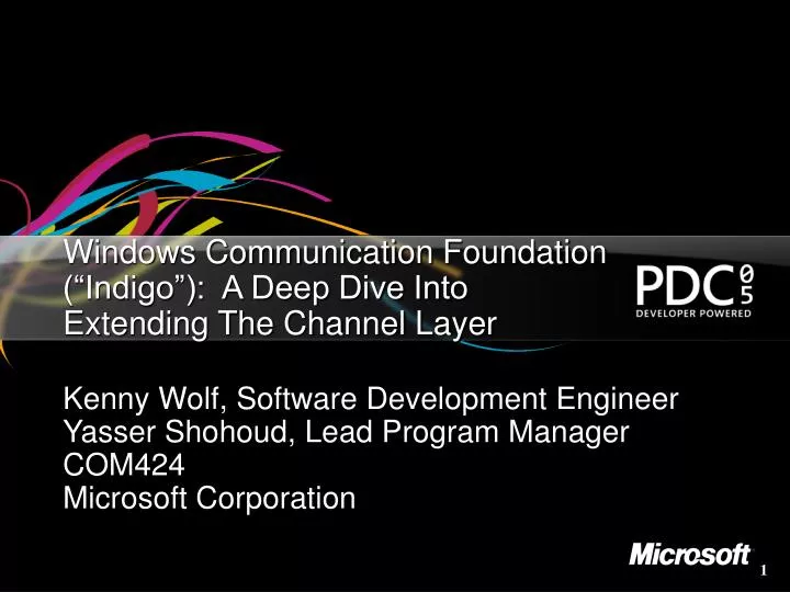 windows communication foundation indigo a deep dive into extending the channel layer
