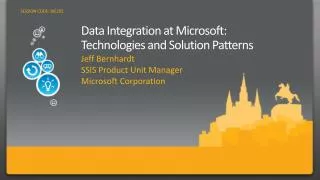 Data Integration at Microsoft: Technologies and Solution Patterns