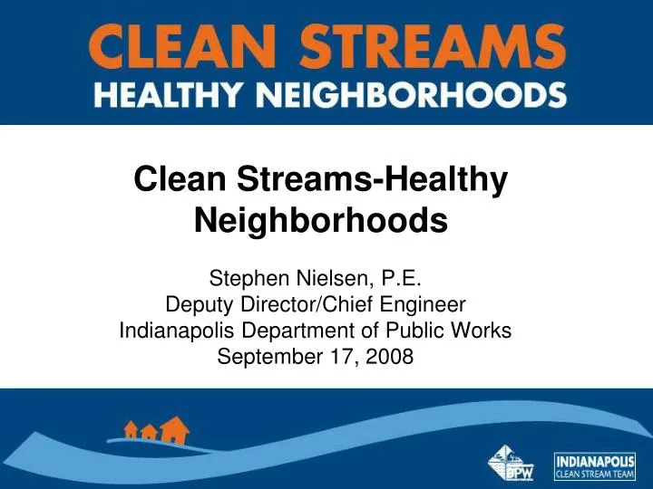 clean streams healthy neighborhoods