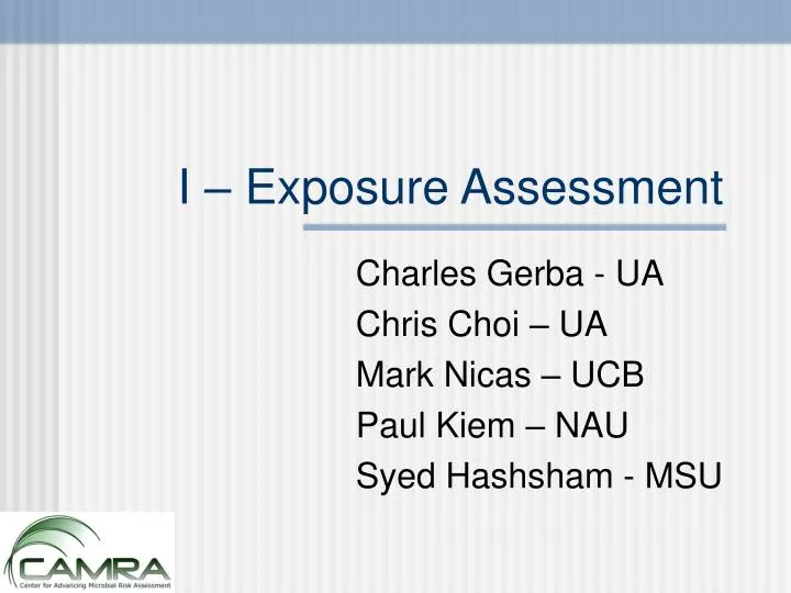 i exposure assessment