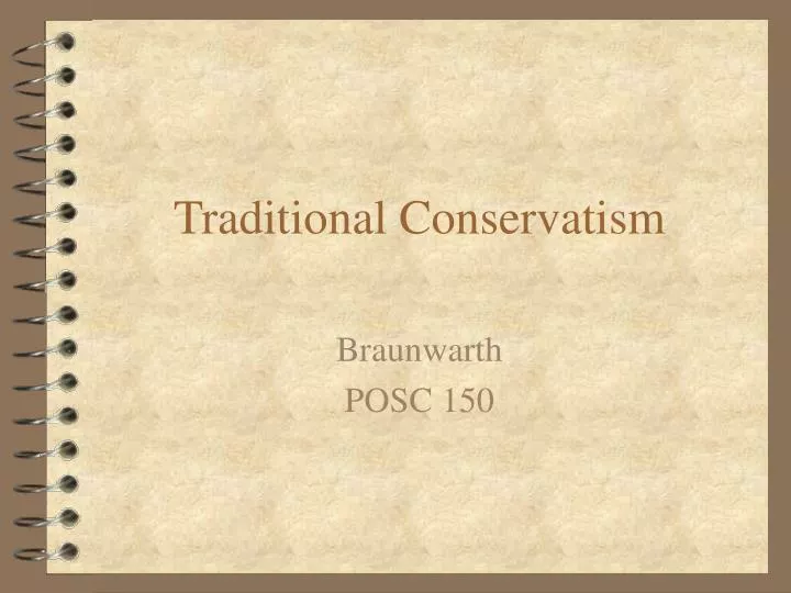 traditional conservatism