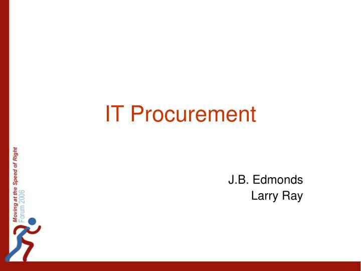 it procurement