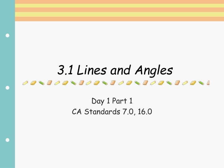 3 1 lines and angles