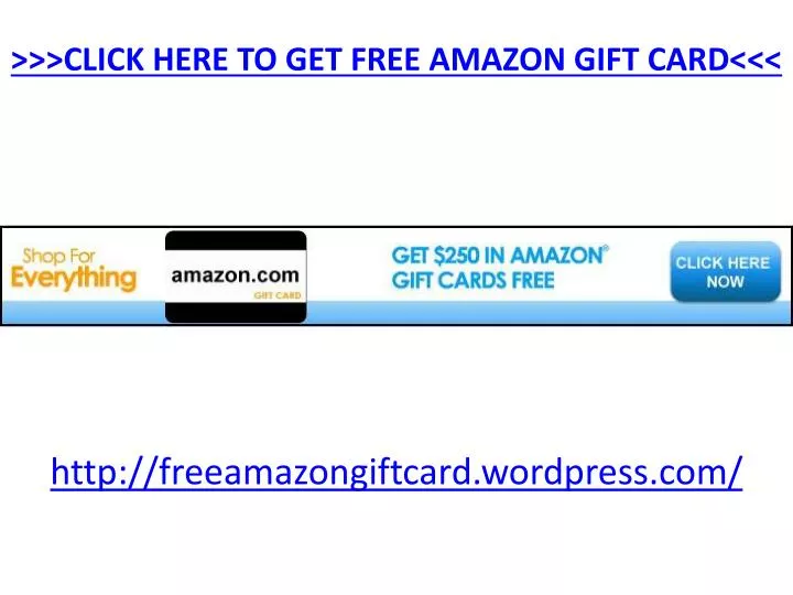 click here to get free amazon gift card