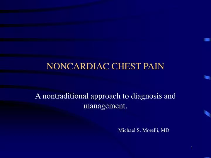 noncardiac chest pain