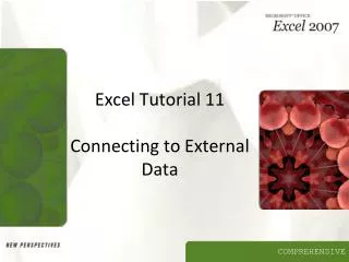 Excel Tutorial 11 Connecting to External Data