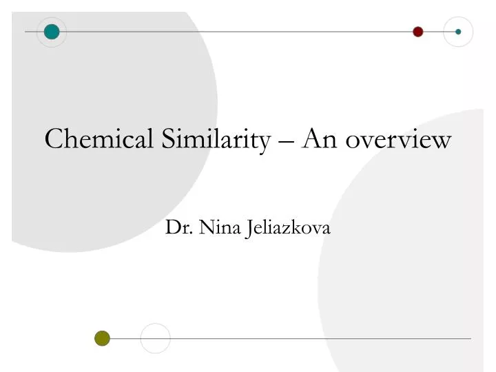 chemical similarity an overview