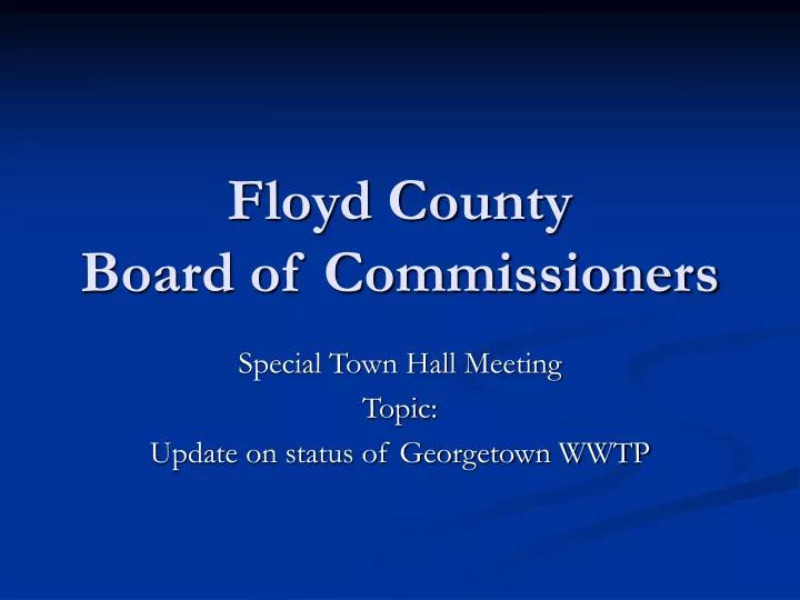 floyd county board of commissioners