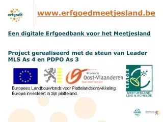 www erfgoedmeetjesland be