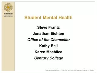 Student Mental Health