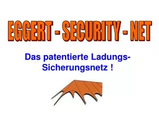 das patentierte ladungs sicherungsnetz