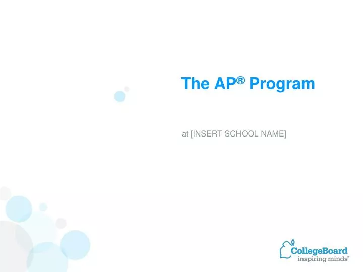 the ap program