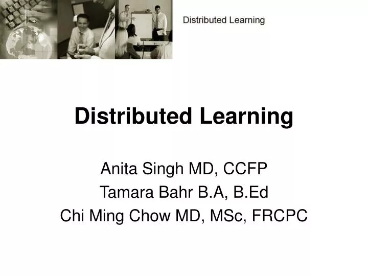 distributed learning
