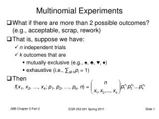 Multinomial Experiments