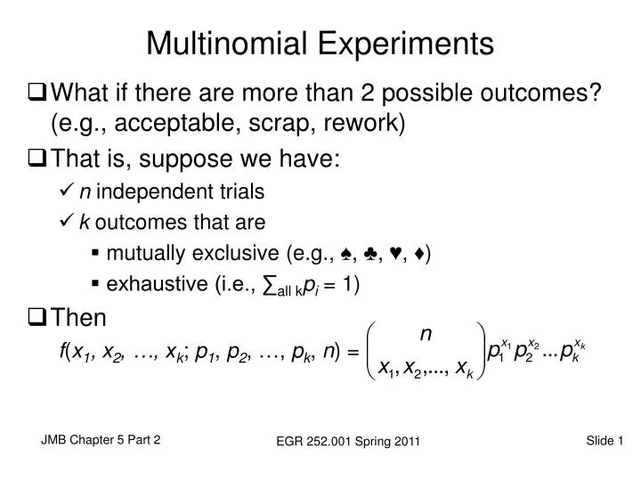 multinomial experiments