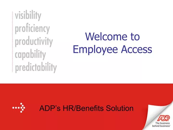 welcome to employee access