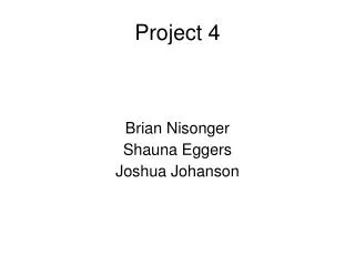 brian nisonger shauna eggers joshua johans o n