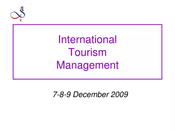 international tourism management