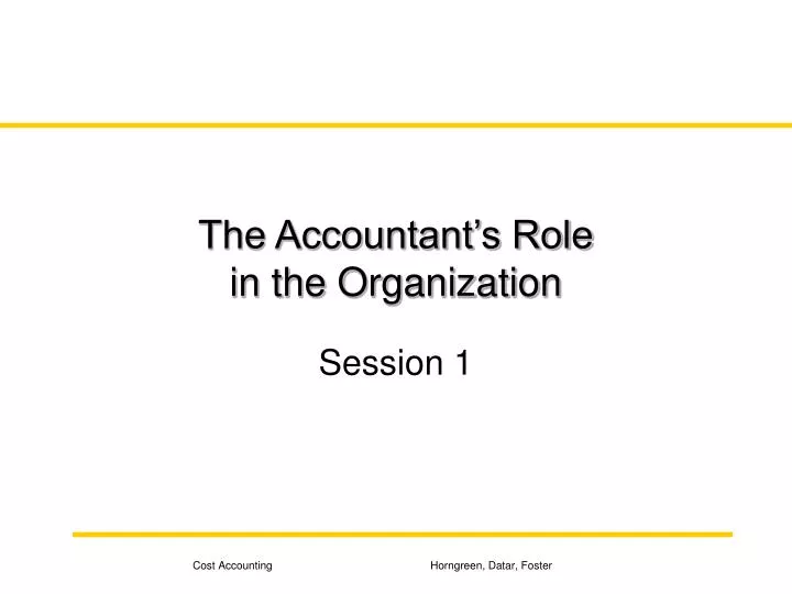 the accountant s role in the organization